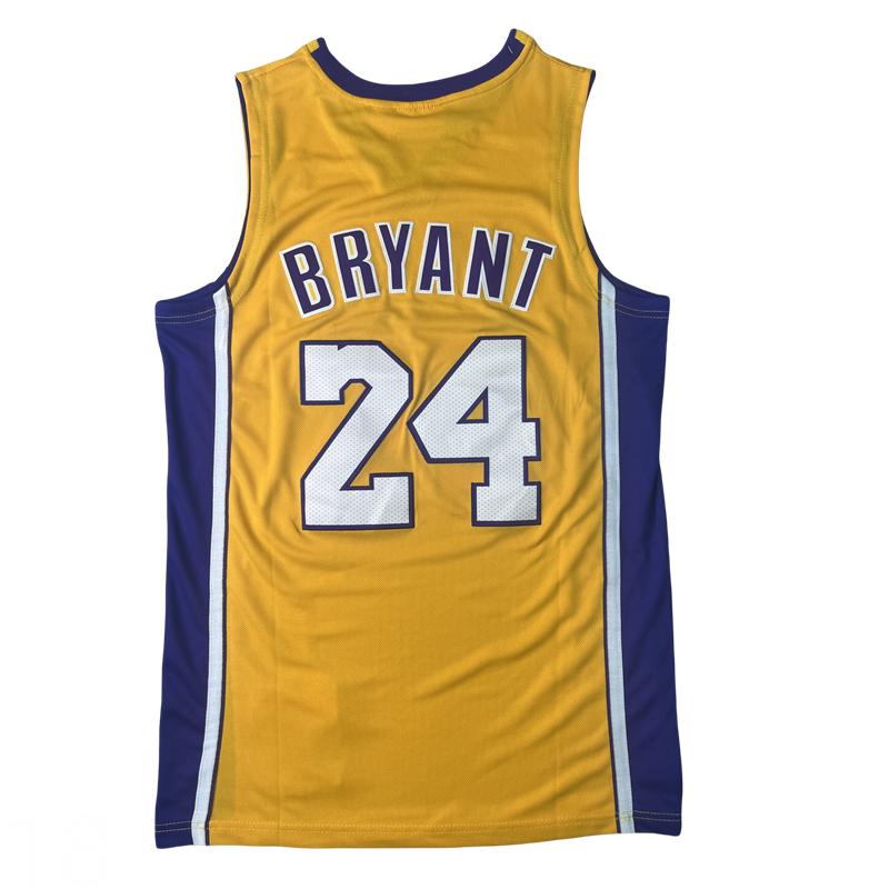 Kobe Bryant Men's Sleeveless stitched Basketball Jersey Gold