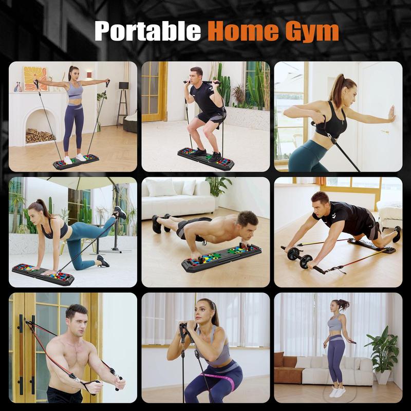 LALAHIGH Home Gym Kit  Effortless Fitness  Easy Home Fitness  home gym equipment for men  push up board  Home Personal Trainer  No Gym Needed  Small Space Workout