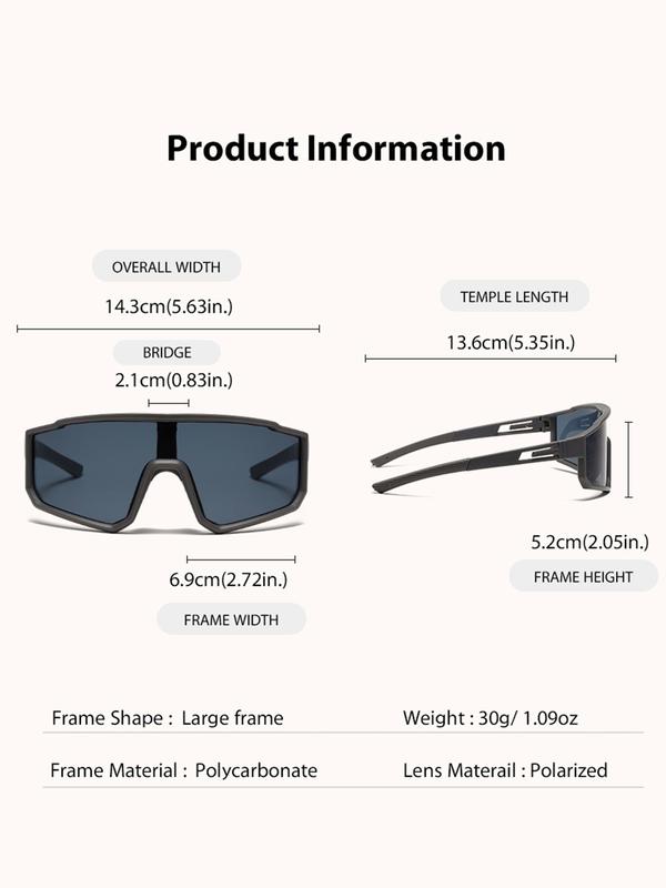 Sporty Unisex's Outdoor Sports Sunglasses, 2 Pairs Large Frame Sunglasses, Sports Eyewear for Cycling, Hiking, Running, Outdoor Activities