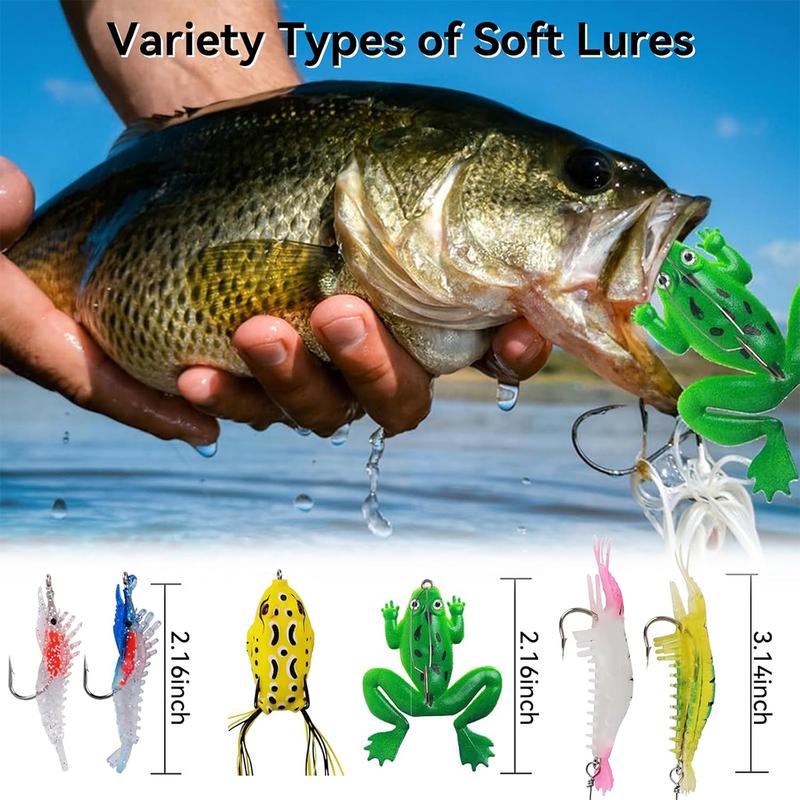 24 Days Countdown Fish Tackle Set, Fishing Lure Bait Gear Equipment Kit Gift with Crankbaits, Hooks, Other Accessories - 2024 Fishing Lure for Man Adult Teen, Xmas Surprise Fish Bait Gift for Father