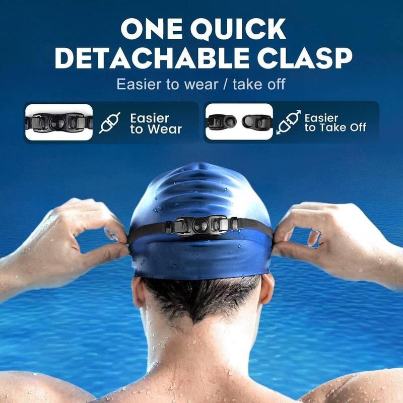 Swimming Goggles, 2 Counts Leak-proof Swimming Goggles, Full Coverage Swimming Goggles for Adults, Men, Women and Teenagers