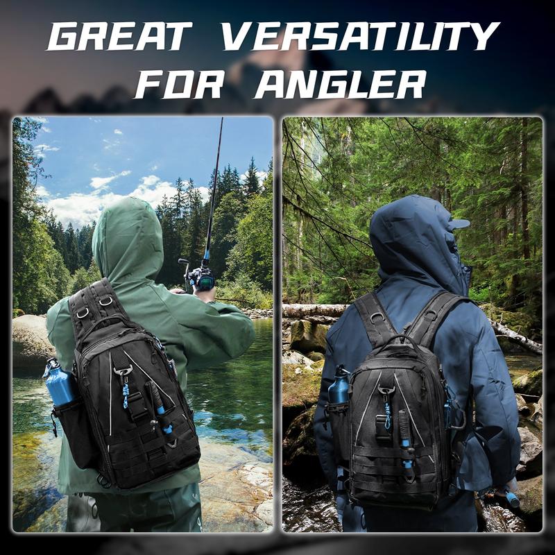 Fishing Backpack Fishing Bag-Fishing Backpack with Rod Holder-Fishing Gift Unisex