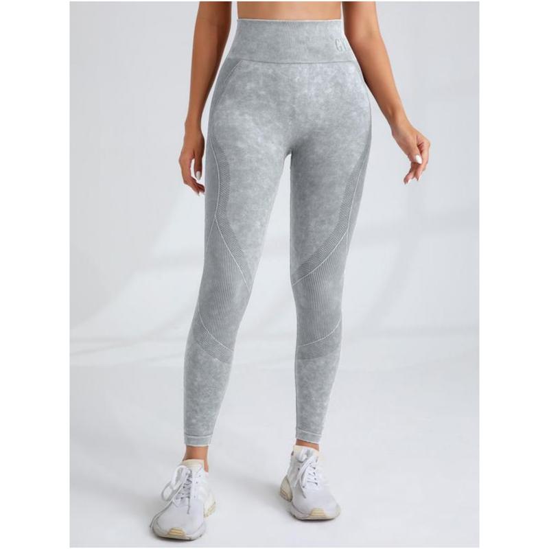 Women's Solid High Waist Sports Leggings, Sporty High Stretch Leggings, Ladies Sportswear,Yoga Pants, Workout Leggings, Gym Outfits for Women, Fall Outfits 2024, Womenswear,Fall Clothes