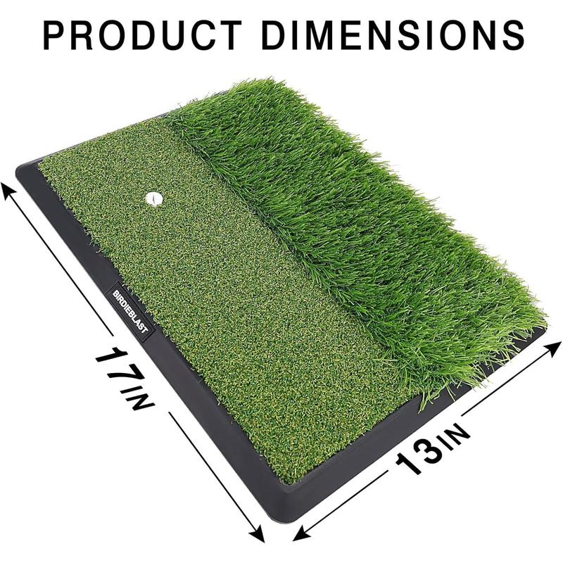 Professional Dual-Turf Golf Hitting Mat with Robust Rubber Base, Perfect for Indoor or Outdoor Backyard Training