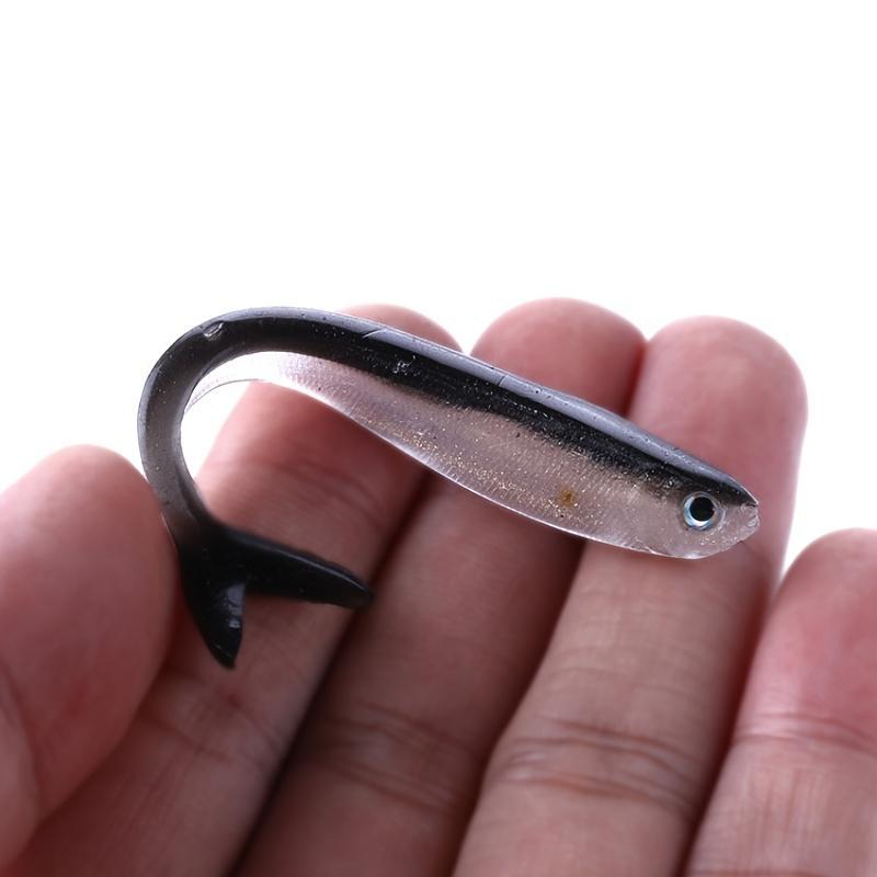 10pcs bag Fishing Soft Bait 8.5cm Wobble Bait Artificial Lure