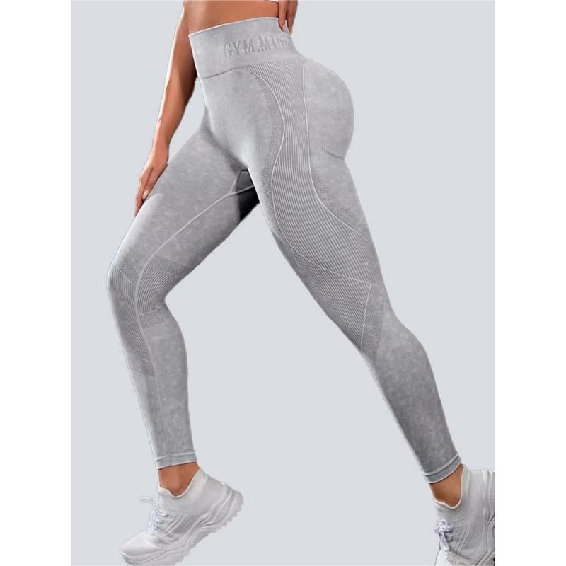 Women's Solid High Waist Sports Leggings, Sporty High Stretch Leggings, Ladies Sportswear,Yoga Pants, Workout Leggings, Gym Outfits for Women, Fall Outfits 2024, Womenswear,Fall Clothes