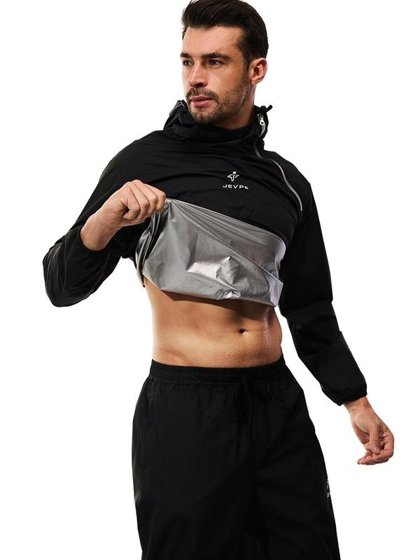 Men's 2-piece sauna jogging set  - Jacket and Pants for Fitness Training