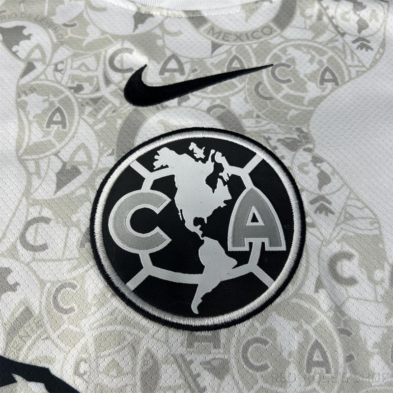 NIKE 24 25 Mexican football League America away soccer jersey white jersey