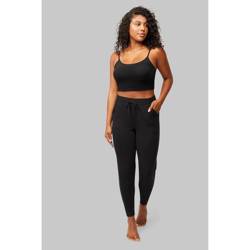 Hanes Women's Regular Tapered Leg Ankle Jogger Leggings Midweight