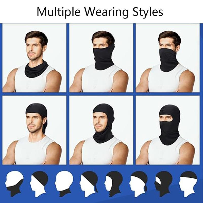 Breathable Sun Protection Face Mask, 9 Counts set Outdoor Sports Face Cover, Balaclava Face Mask, Windproof Face Mask for Men & Women, Sports & Outdoor Accessories, Running Essentials, Face Masks, Ski Mask, Christmas Gift