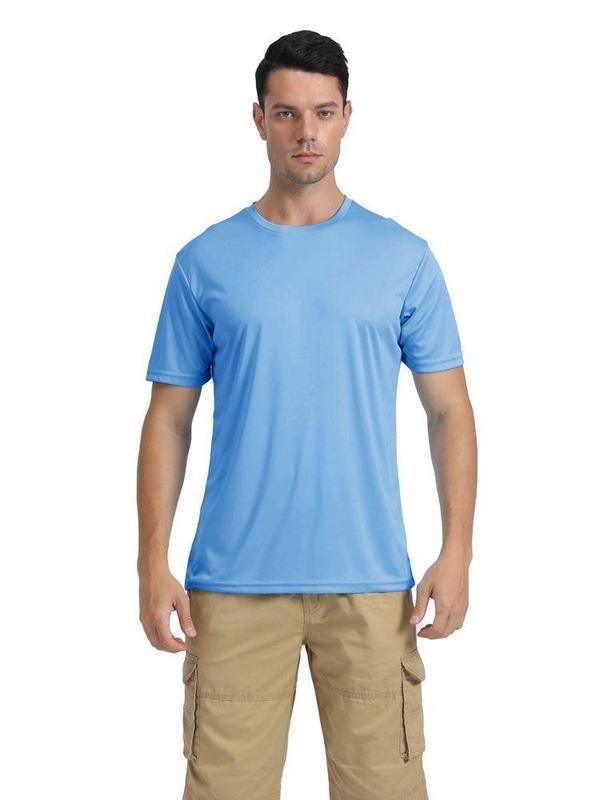 MAGCOMSEN Men's Short Sleeve T-Shirt Quick Dry UPF 50+ Athletic Running Workout Fishing Top Tee Performance Shirts