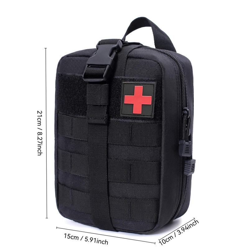 Tactical Rip-Away First-Aid Pouch, 1 Count Emergency Medical Bag, Multifunctional Storage Bag for Outdoor Camping & Hiking