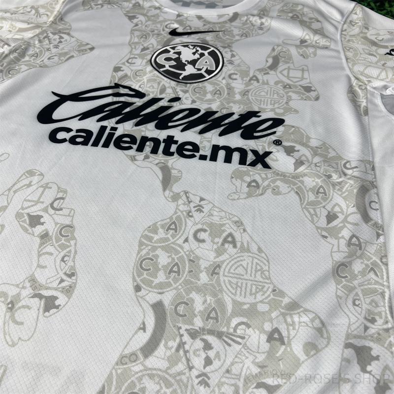 NIKE 24 25 Mexican football League America away soccer jersey white jersey