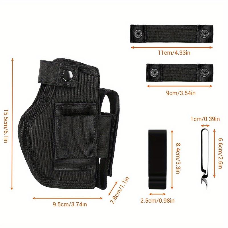 Unisex Holster, 9mm Pistol Holster, IWB Owb Concealed Carrying Pistol Holster, with Cartridge Bag