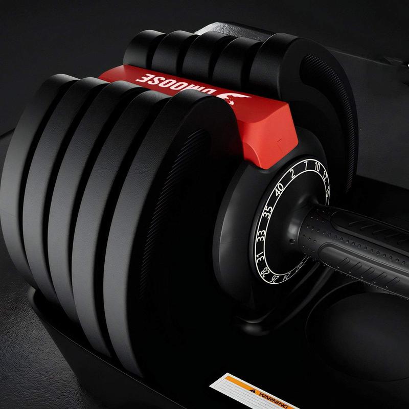 DMoose 90 LB Adjustable Dumbbell & Barbell Set