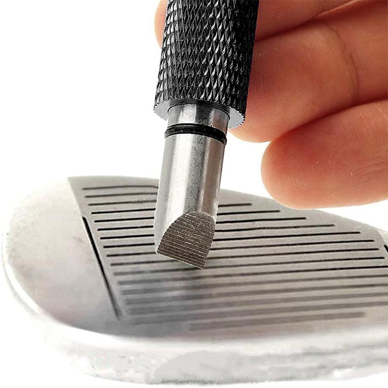 Golf Groove Sharpener, Golf Club Groove Sharpener, Groove Sharpening Tool, Suitable for U & V-Grooves