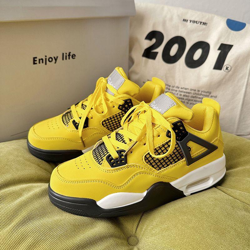 Goddess of Lightning Men's Shoes Air Cushion Basketball Shoes Men's New Campus Leisure Couple Running Sports Board Shoes