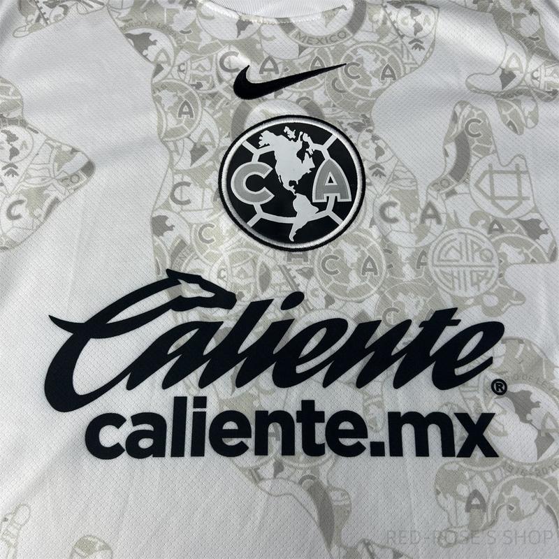 NIKE 24 25 Mexican football League America away soccer jersey white jersey