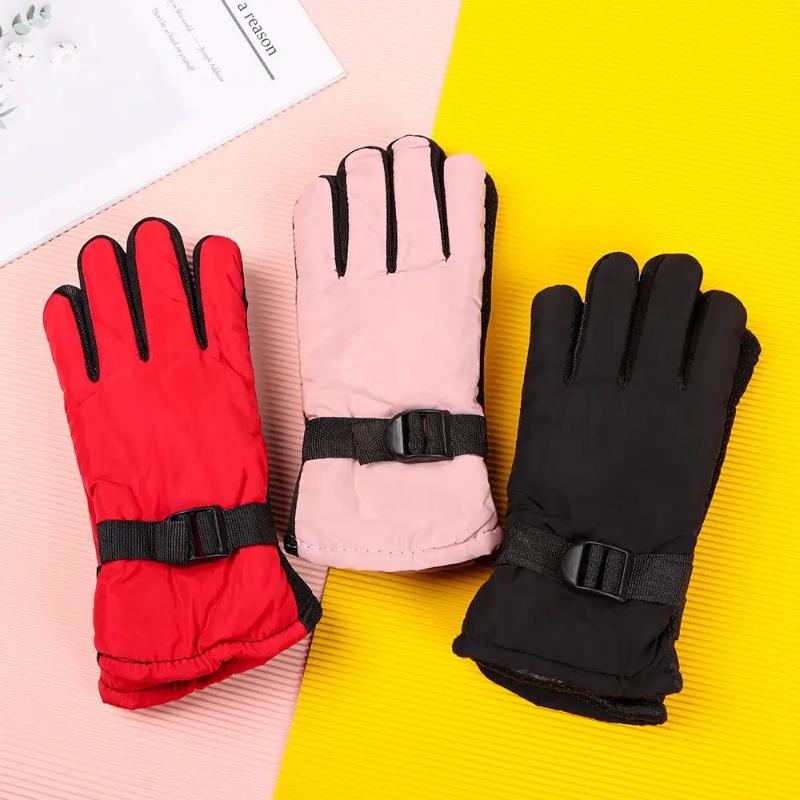 winter gloves 1Pair Winter Waterproof Warm Adult Kids Boys Girls Gloves Ski Children Mittens Snow Outdoor