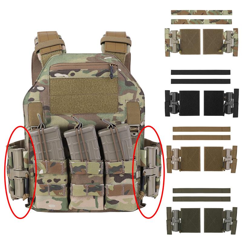 KRYDEX Quick Release Cummerbund Adapter QD Buckle Set for JPC CPC AVS LBT6094 etc 3 Band Molle Cummerbund Plate Carrier Vest 1 Pair