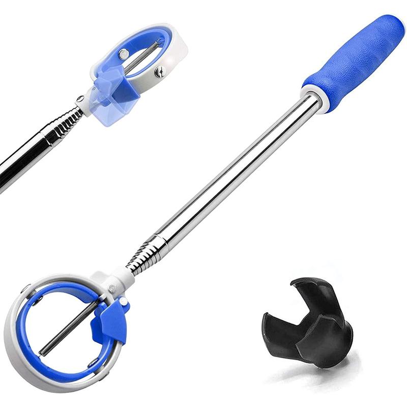 Golf Ball Retriever, Golf Ball Retriever Telescopic for Water with Spring Release-Ready Head, Ball Retriever Tool Golf with Locking Clip, Grabber Tool, Golf Accessories Golf Gift for Men