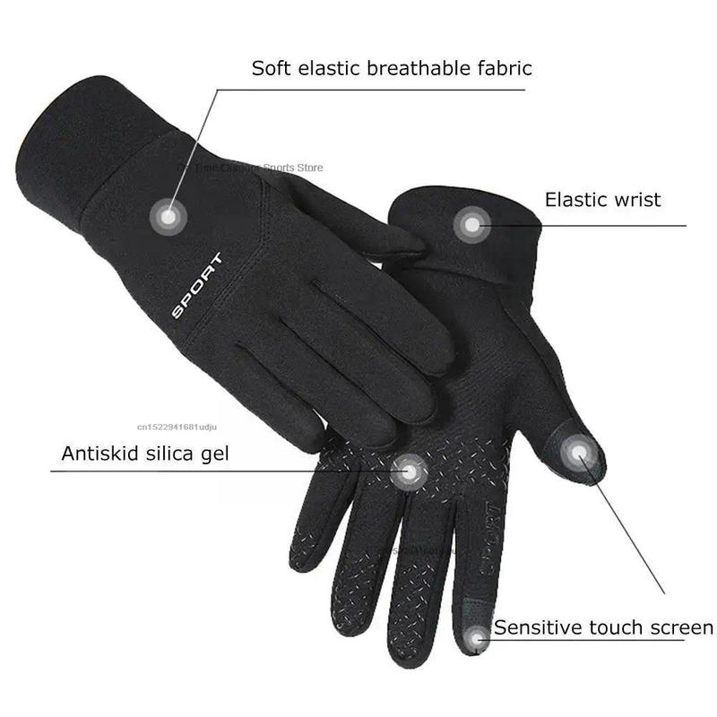 Football Gloves Waterproof Thermal Grip Outfield Cycling Player Bicycle Field Bike Sports Sports Outdoor guantes moto Unisex Touch Screen Winter Gloves heated  gloves horseriding  gloves