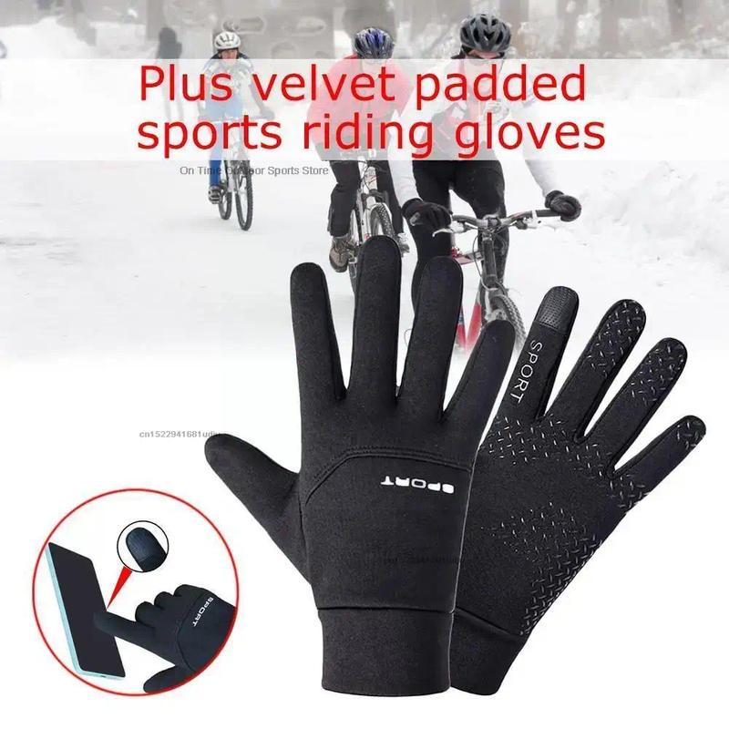 Football Gloves Waterproof Thermal Grip Outfield Cycling Player Bicycle Field Bike Sports Sports Outdoor guantes moto Unisex Touch Screen Winter Gloves heated  gloves horseriding  gloves