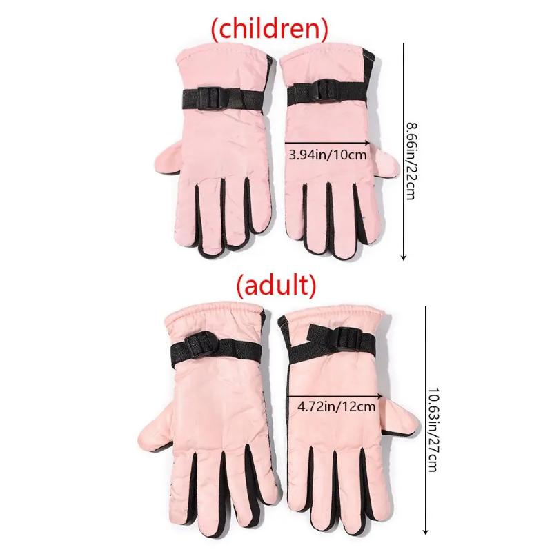 winter gloves 1Pair Winter Waterproof Warm Adult Kids Boys Girls Gloves Ski Children Mittens Snow Outdoor