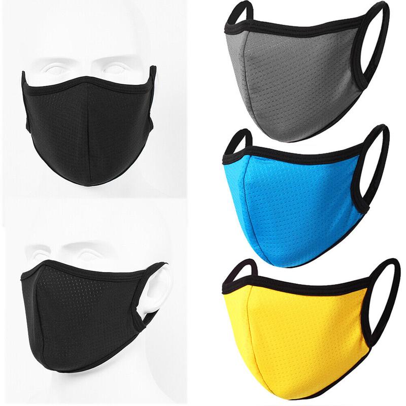 Men Women Soft Face Mask Breathable Reusable Washable Coverings For Cycling Mask