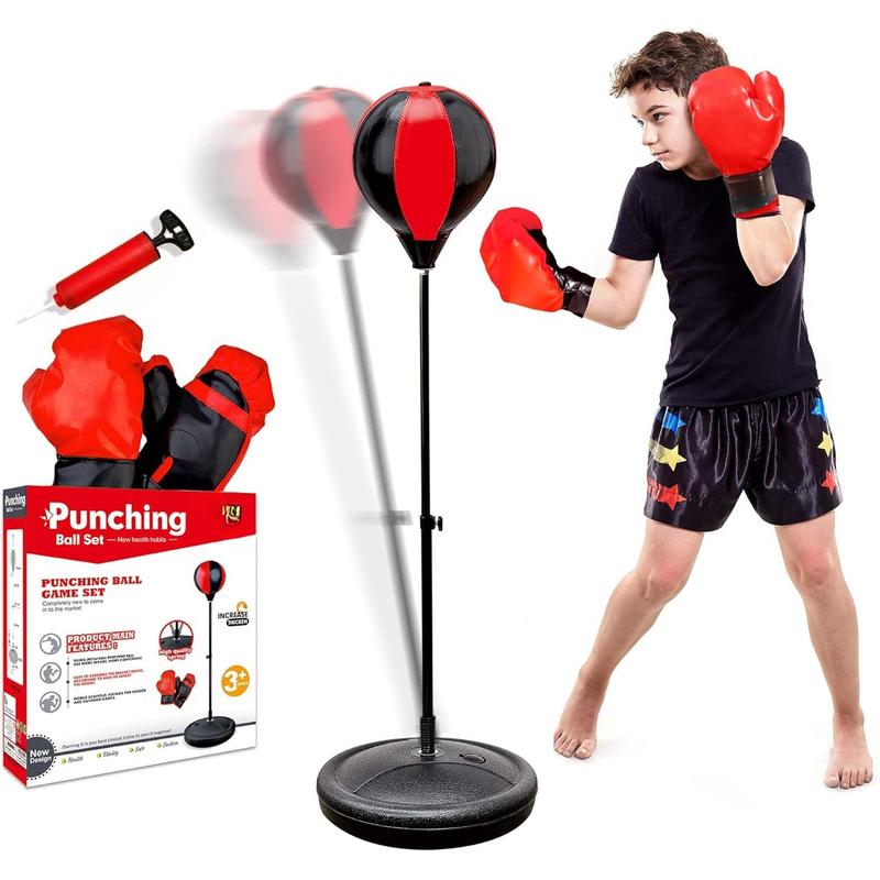 Punching Bag for ,  Boxing Bag with Stand,  6 7 8 9 10  Adjustable  Punching Bag, Boxing Equipment with Boxing Gloves, Boxing Set as Boys & Girls Toys Gifts