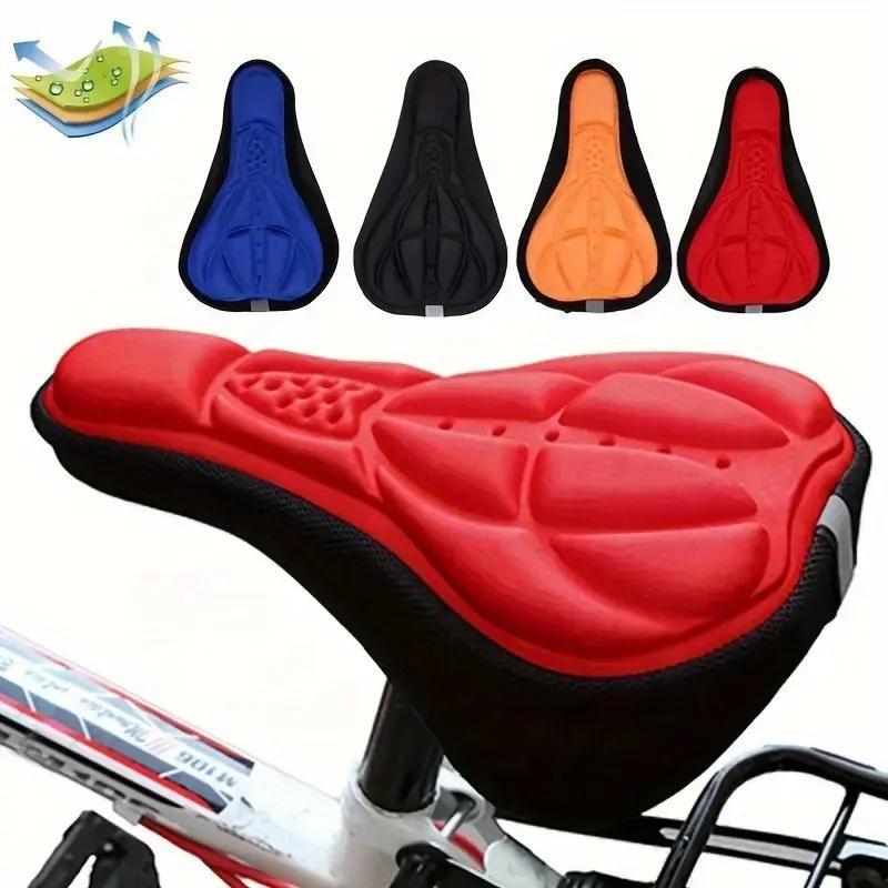 Bicycle Saddle Cover, 1 Count Breathable & Comfortable Bicycle Seat Cover, Cycling Seat Cushion Pad, Bicycle Accessories for Outdoor Cycling