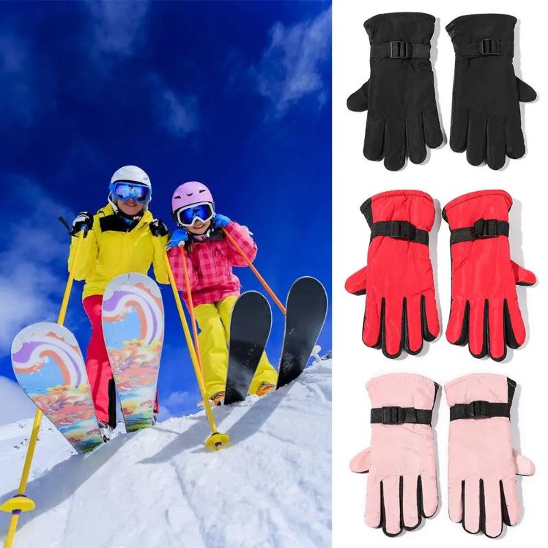 winter gloves 1Pair Winter Waterproof Warm Adult Kids Boys Girls Gloves Ski Children Mittens Snow Outdoor