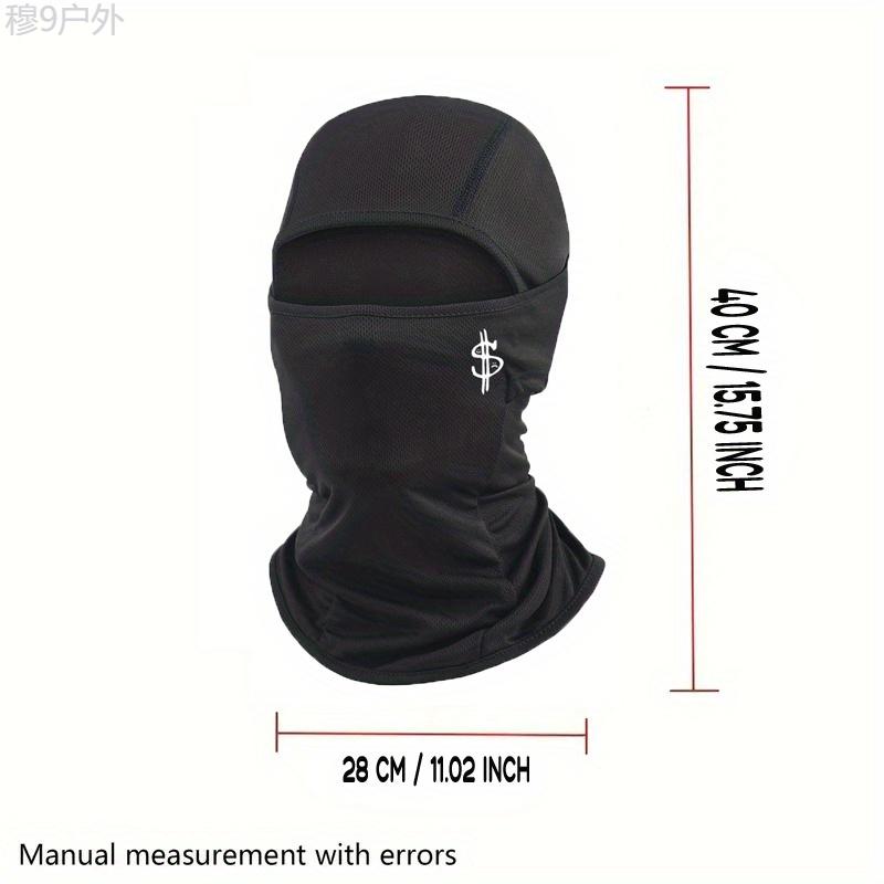 UV Protection Dollar Sign Full Face Balaclava Mask, Ski Masks