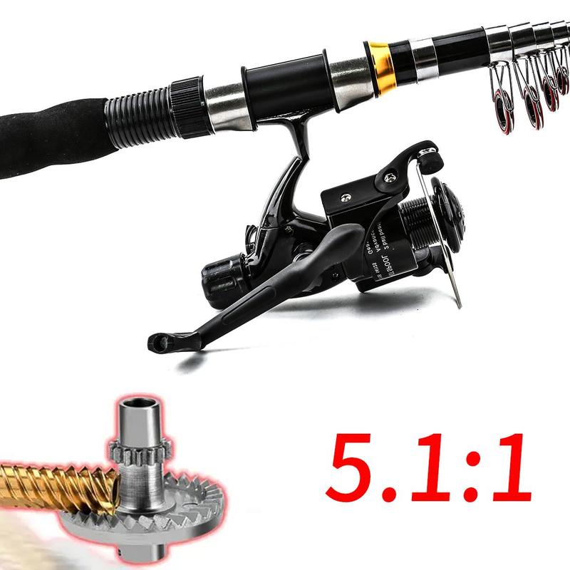 Professional Fishing Reel & Rod Set, 1 Set Fishing Rod Reel Combo, Anti-entanglement Design All-in-one Fishing Gear Fishing Rod Kit with Accessories & Storage Bag, Outdoor Fishing Equipment, Fishing Stuff, Fishing Lures, Fishing Tackle Kit