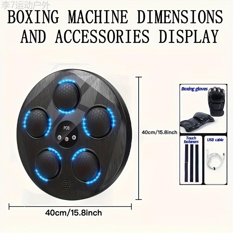 Intelligent Counting Boxing Trainer Machine - Electronic Target with Black Gloves, Agility Training Equipment, Perfect Christmas Gift for Boxing Enthusiasts