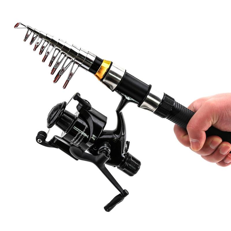 Professional Fishing Reel & Rod Set, 1 Set Fishing Rod Reel Combo, Anti-entanglement Design All-in-one Fishing Gear Fishing Rod Kit with Accessories & Storage Bag, Outdoor Fishing Equipment, Fishing Stuff, Fishing Lures, Fishing Tackle Kit