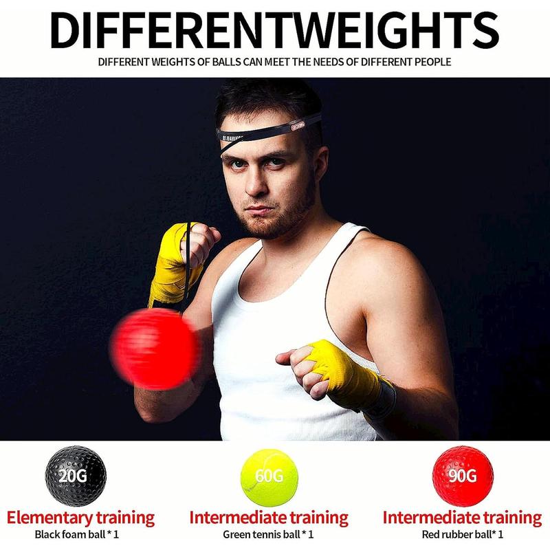 Boxing Reflex Ball for Adults, Sports Reaction Balls,Speed Flex,Boxing Machine,Boxing Training Ball,Improve Hand Eye Coordination, Punching Speed