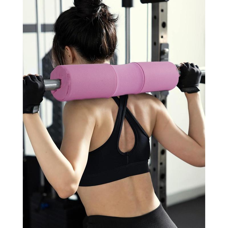 Barbell Squat Pad Set Nylon Padding AntiSlip- Thick  Barbell Pad for Squats Cushion,Lunges&Bar Padding for  Thrusts -Standard Weight Bar Pad -With Wrist Straps Weightlifting