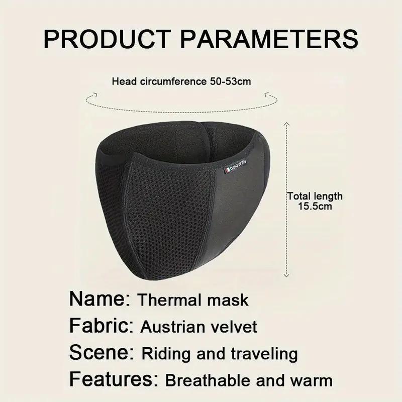 Winter Warm Face Mask, 1 Count Windproof & Dustproof Cycling Face Mask, Sports & Outdoor Accessories for Men & Women