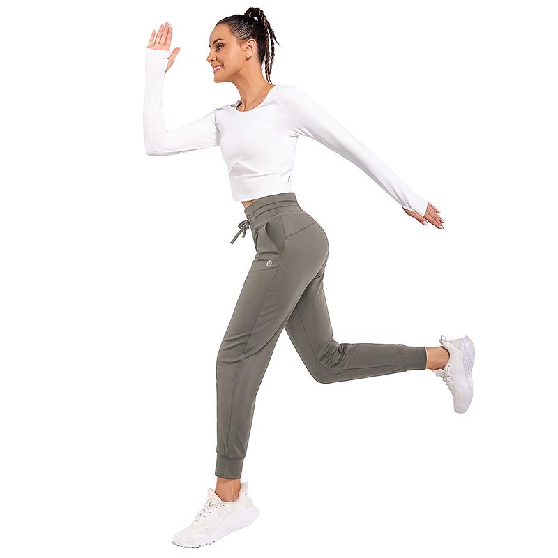 baleaf Women's Fleece Lined Pants Water Resistant Sweatpants High Waisted Thermal Joggers Winter Running Hiking Pockets