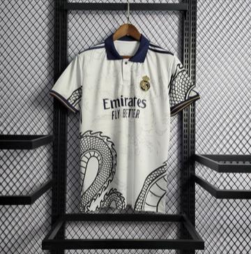 23-24 Football shirt Real M White Dragon Men's jersey sports T-shirt Comfortable