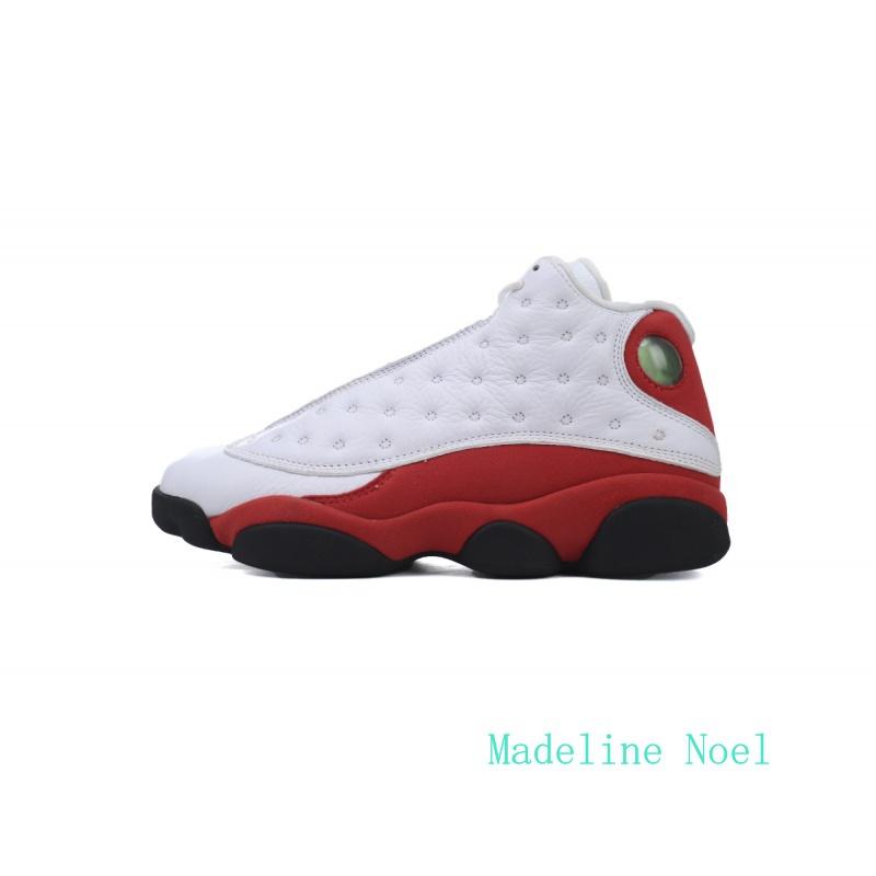 Jordan 13 popular white and red fashionable retro casual sports shoes, anti slip, wear-resistant and shock-absorbing basketball shoes Customization Available