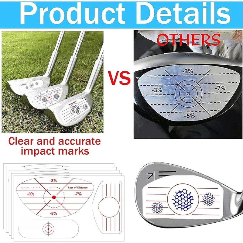 Golf Driver Impact Tape Labels 180 count Golf Impact Stickers Golf Clubs Labels for Swing  Irons and Woods Iron Ball Hitting Recorder Standard Irons Woods Sticker,  for Swing Practice