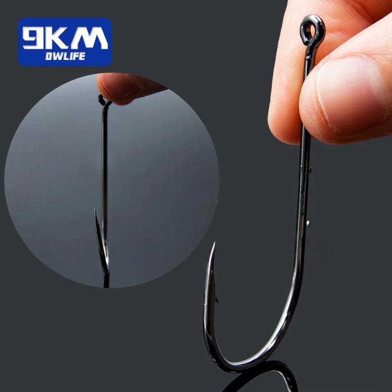 Baitholder Fishing Hooks, 50pcs set Sea Barbed Fishing Lures Shank Beak Live Bait Holder, Carp Fishing Jig Worm Hooks Accessories Tackle