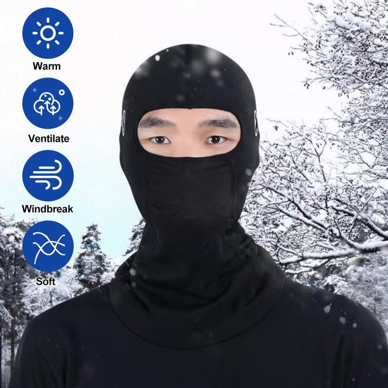 Balaclava Full Face Mask Fleece Windproof Neck Warm Winter Thermal Hood Ski Mask