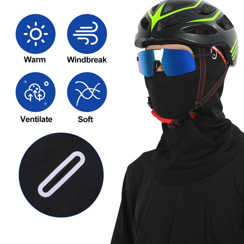 Balaclava Full Face Mask Fleece Windproof Neck Warm Winter Thermal Hood Ski Mask