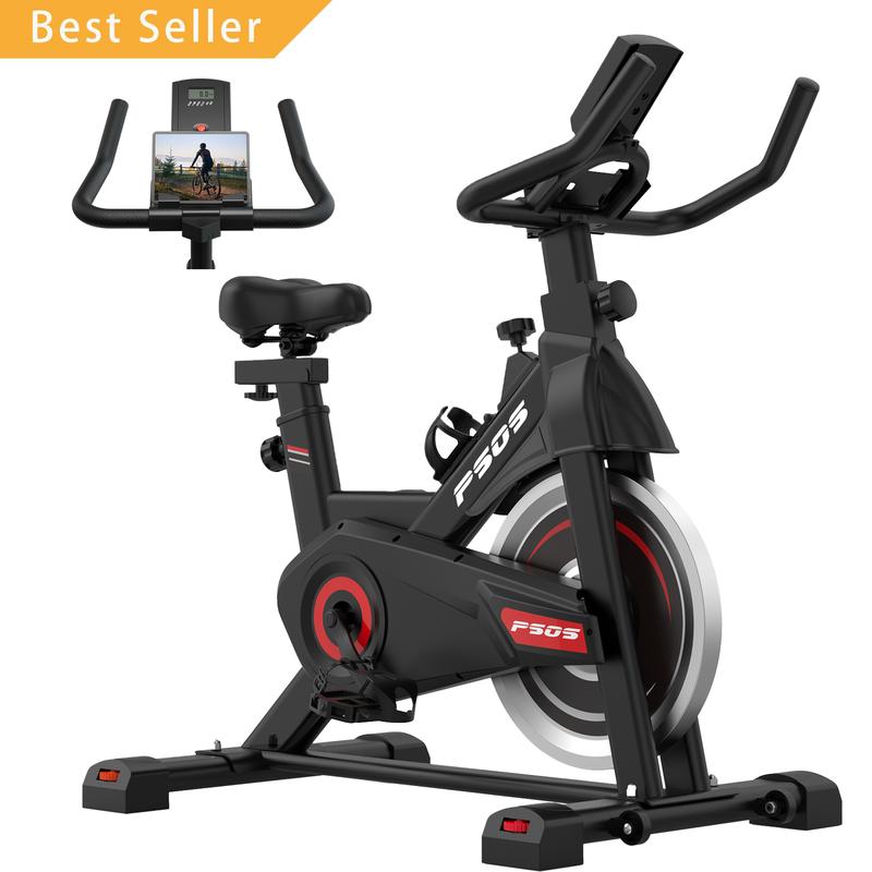 Exercise Bike, Stationary Bikes for Home Gym,Workout Bike with Belt Drive, Indoor Cycling Bike with Digital Display & Comfortable Seat Cushion