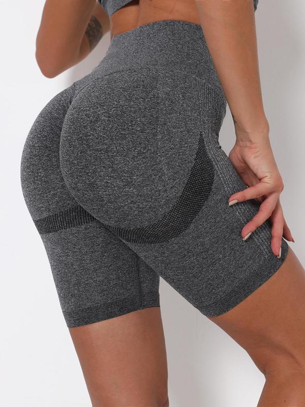 Women's Plain High Waist Sports Shorts, Women, Casual Sporty Comfy Breathable Seamless High Stretch Short Leggings for Yoga, Gym Shorts, Gym Clothing