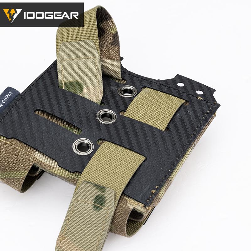 IDOGEAR Double Magazine Pouch for 9mm Quick Draw Lightweight Magazine Carrier MOLLE Magazine Pouch Camo 3590