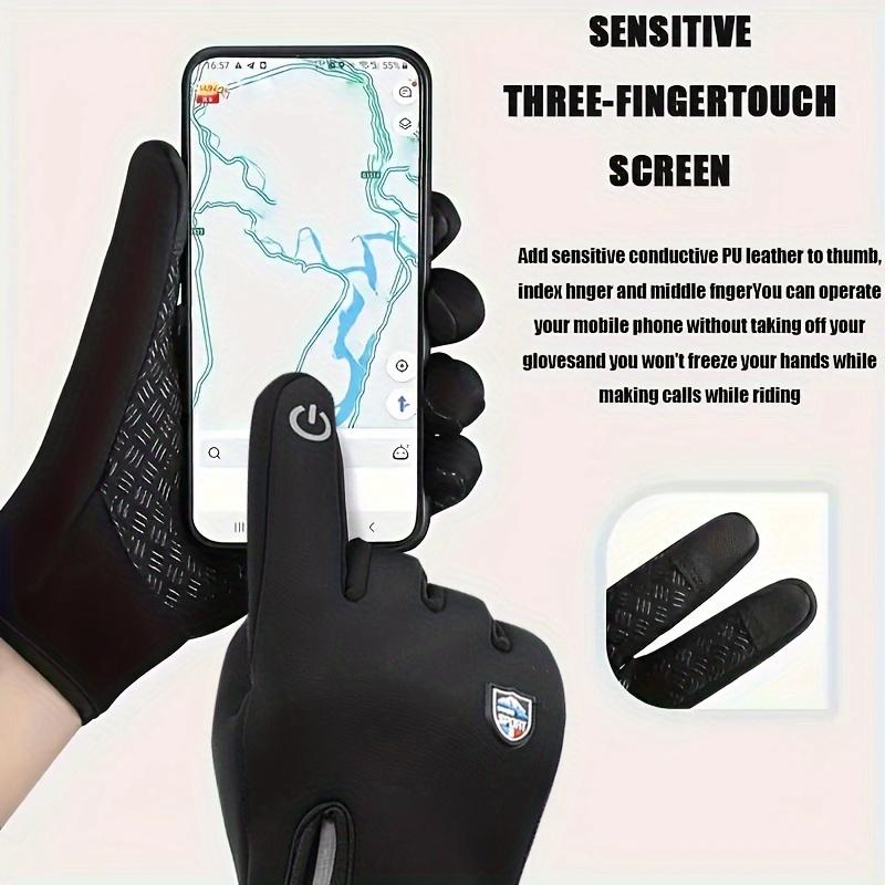 Winter Warmth Gloves - Cold & Windproof Outdoor Sports Gloves for Cycling, Skiing, Solo Travel - Touch Screen Compatible, Anti-slip, Waterproof, Unisex for Men and Women